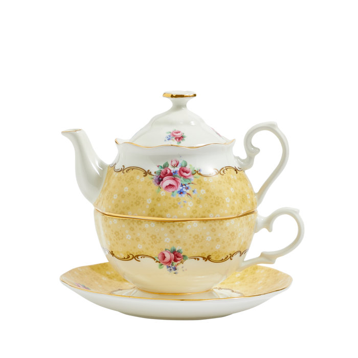 Royal Albert 100 Years Of Royal Albert 0.490ml Floral Teapot Set